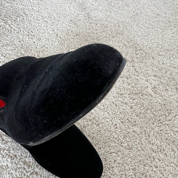 Black velvet mens size 11 shoes main image 4